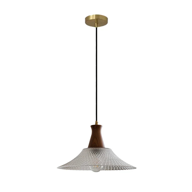 Afralia™ Vintage Glass LED Pendant Lights: Bedroom Living Room Hanging Lamp Lighting