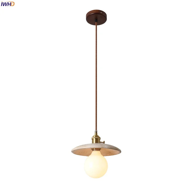 Afralia™ Glass Ball LED Pendant Light Yellow for Home Decor Dining Living Room