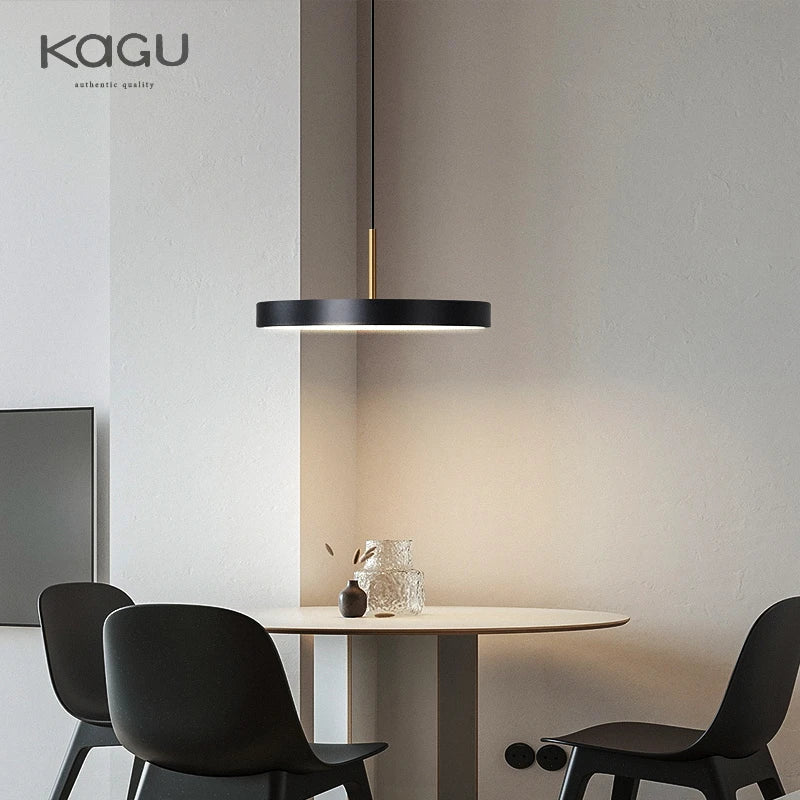 Afralia™ UFO Metal LED Pendant Light - Modern Art Design, Round Hanging Lamp for Home Decor