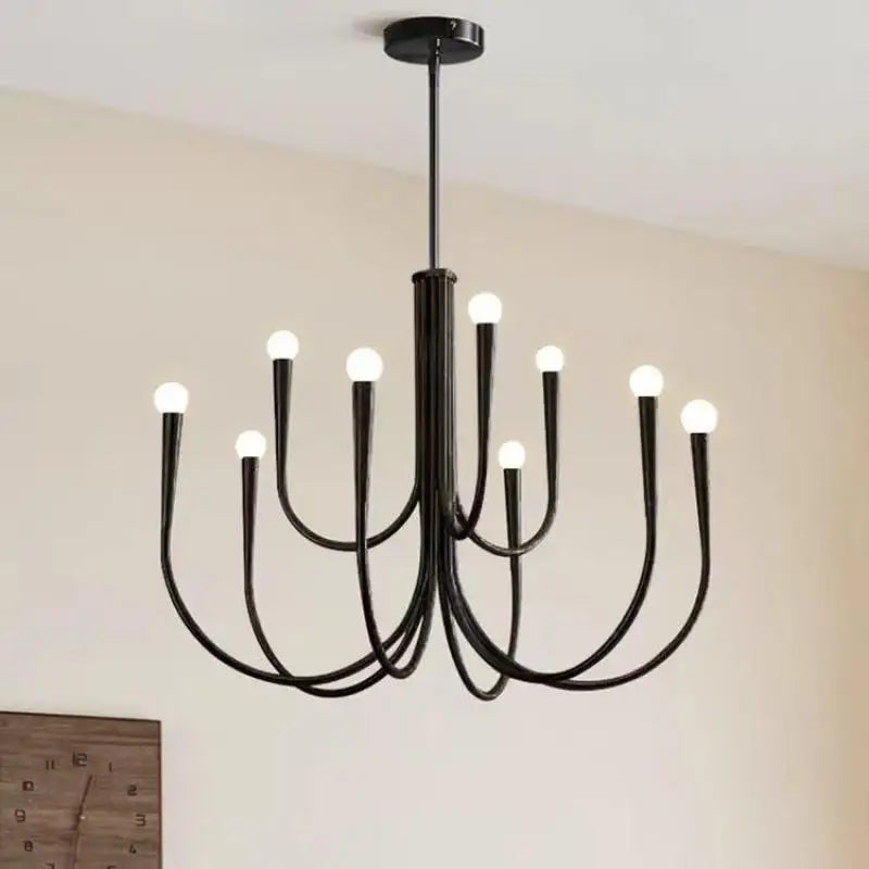 Afralia™ Vintage LED Chandelier Pendant Lights for Living Room Bedroom Dining Room