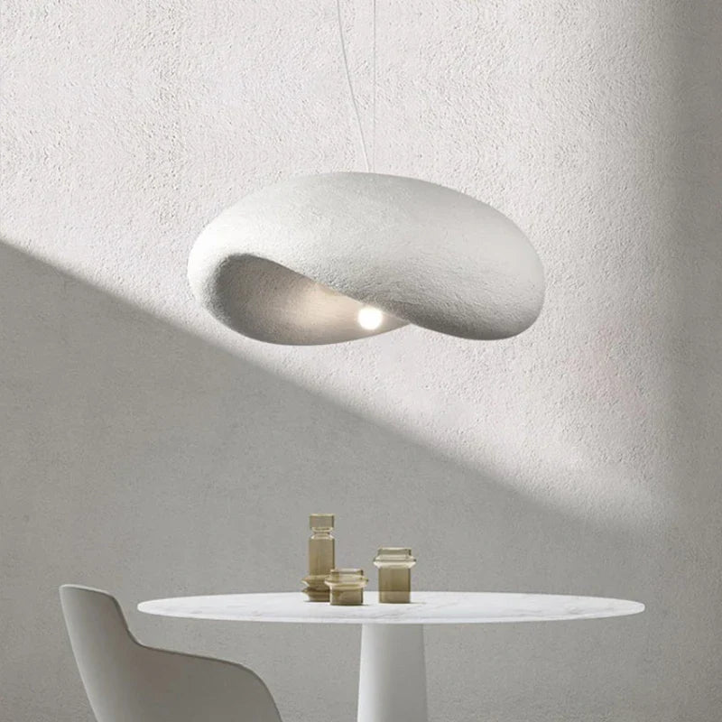 Afralia™ Cream Style LED Chandelier for Home Decor - Nordic Minimalist Wabi Sabi Design