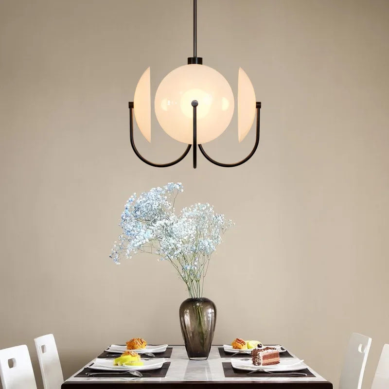 Afralia™ Luxury Art Glass Chandelier LED Lamp for Home Decor