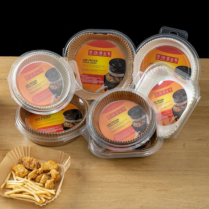 Afralia™ Air Fryer Parchment Paper Liners Set for Steaming and Baking