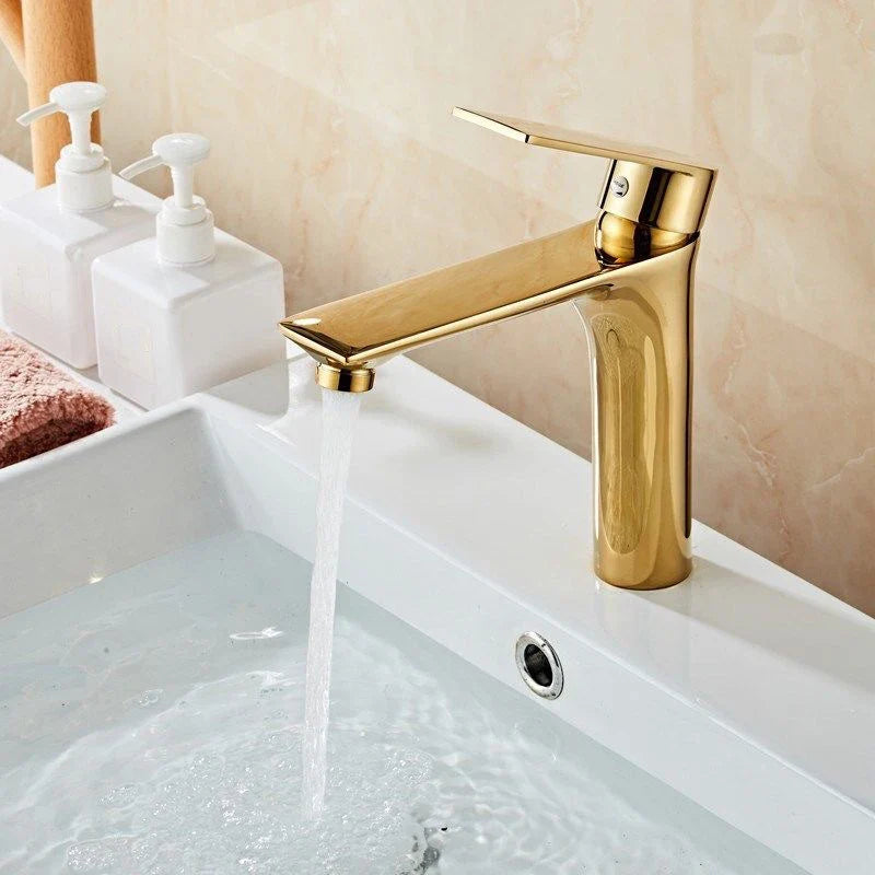 Afralia™ Waterfall Basin Mixer Faucet - Brass Tap in Brushed Gold Matte Black Chrome