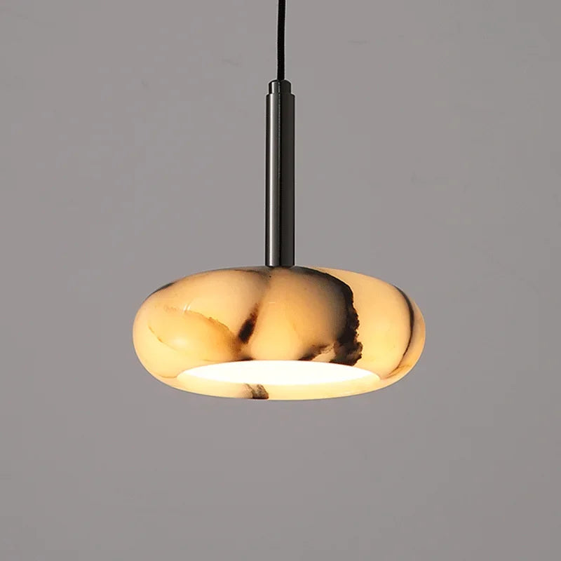 Marble Pendant Chandelier for Bedroom, Living, Dining Room - Afralia™ Luxe Hanging Light