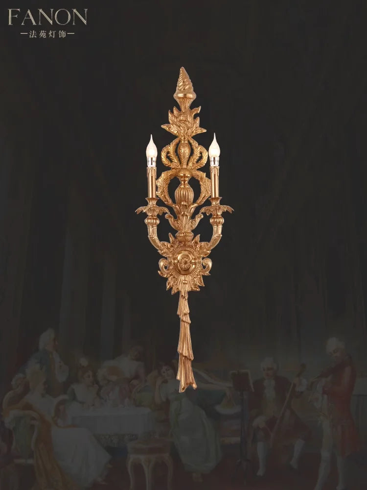Afralia™ Royal Vanity LED Mirror Light Brass Aged Copper Indoor Wall Decor