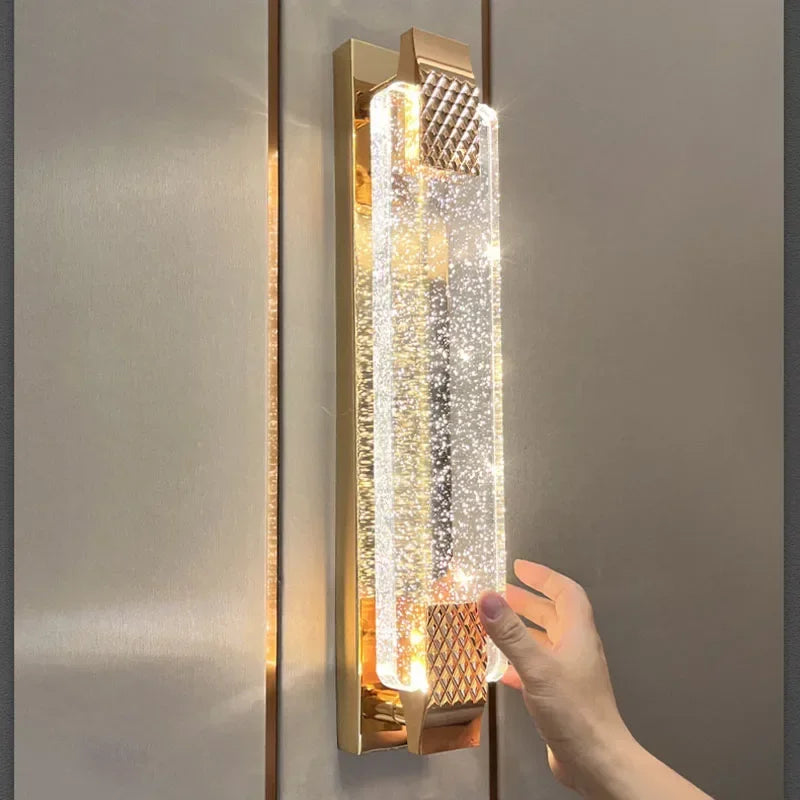 Afralia™ Crystal Bubble Wall Lights - Elegant Living Room Bedroom Decor Wall Sconces