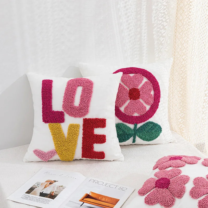 Afralia™ Decorative Sofa Pillowcase, Cushion Cover, Valentine's Day, Wedding, Home Living