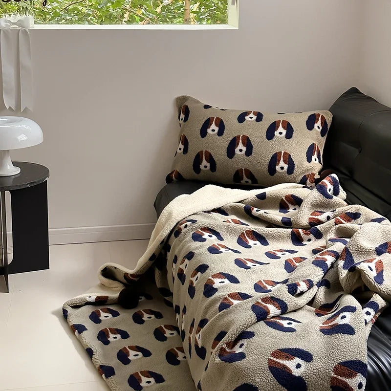 Afralia™ High Grade Sheep Rollie Loop Fleece Warm Sofa Blanket - Fluffy & Cozy Bed Throw