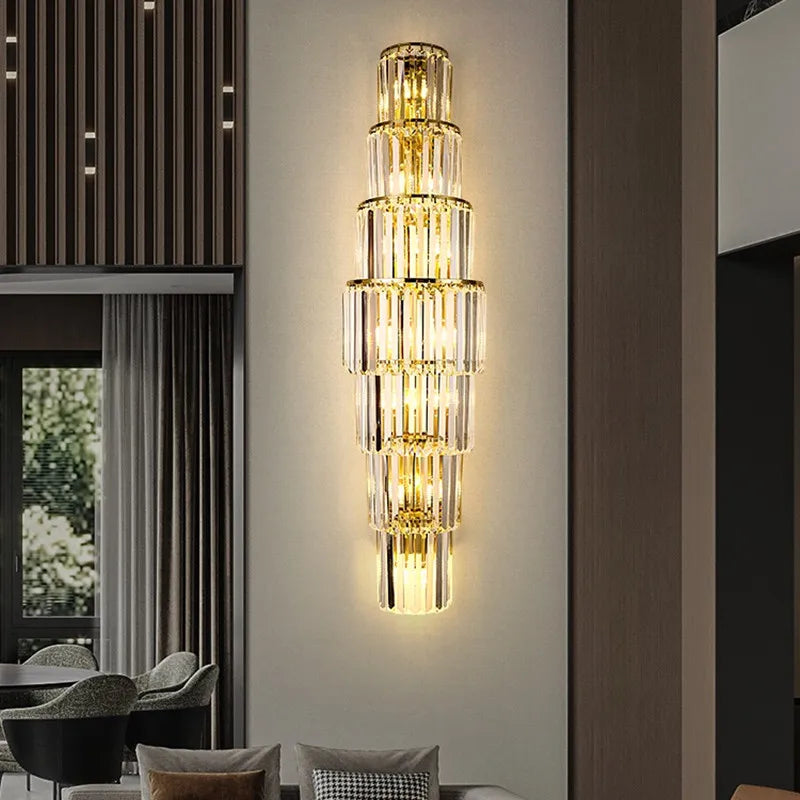 Afralia™ Crystal Nordic Wall Lamp Modern Luxury Home Decor Wall Sconce
