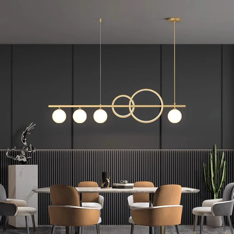 Afralia™ Modern Chandeliers: Dining Room Pendant Light Hanging Ceiling Lamps