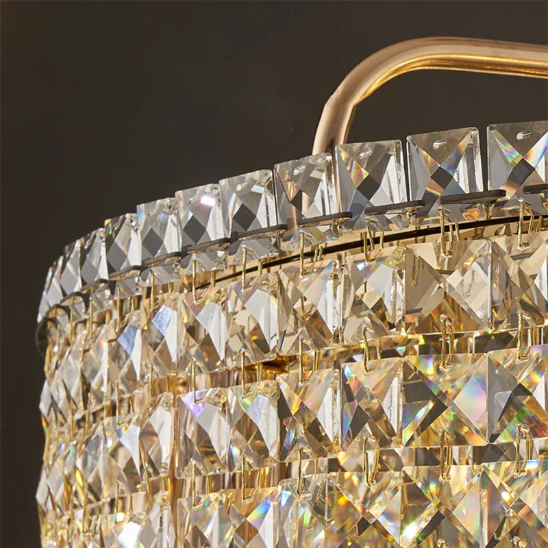 Afralia™ Luxury Crystal Chandelier for Living Room, Bedroom, and Restaurant