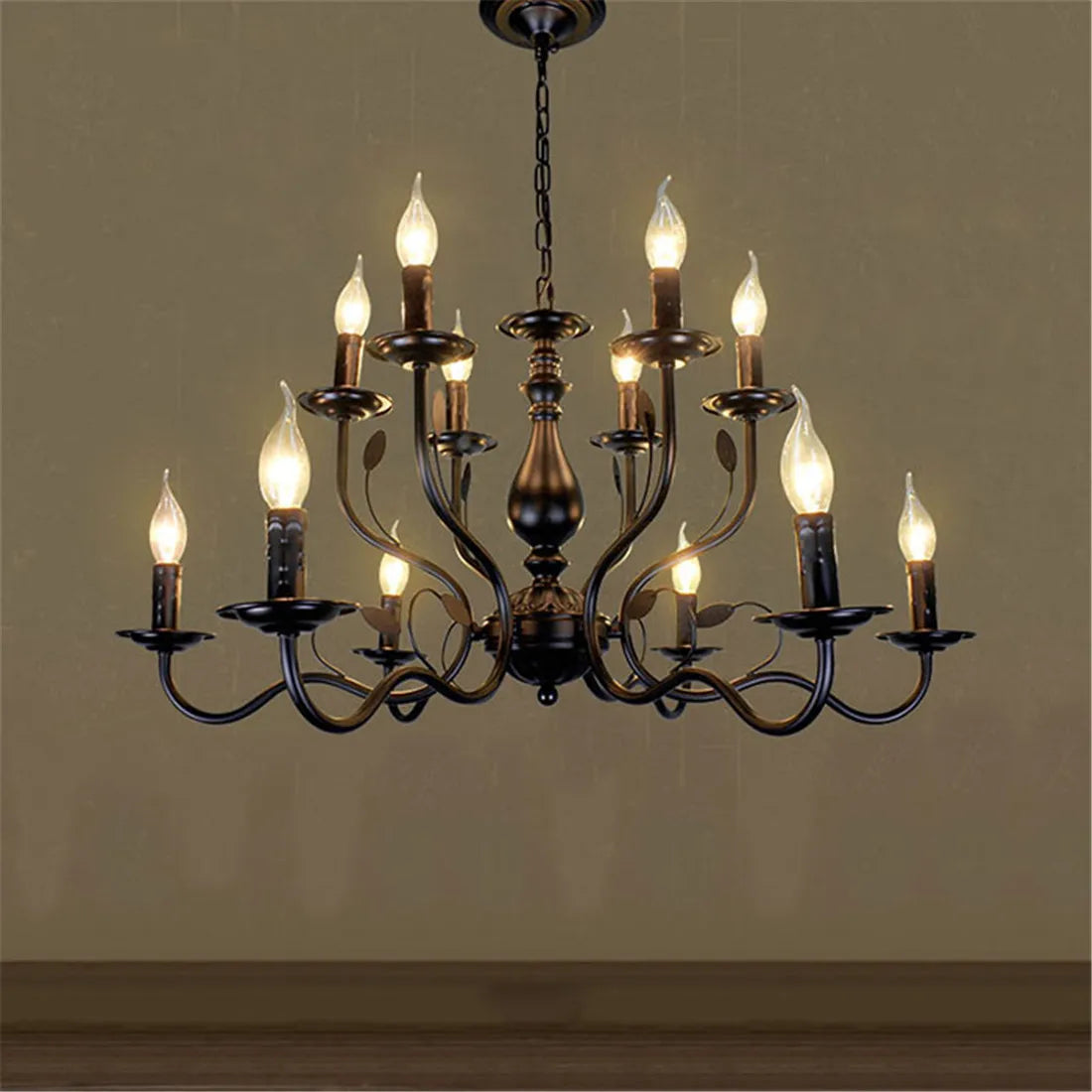 Afralia™ Vintage Metal Chandelier Farmhouse Pendant Light for Kitchen Dining Bedroom