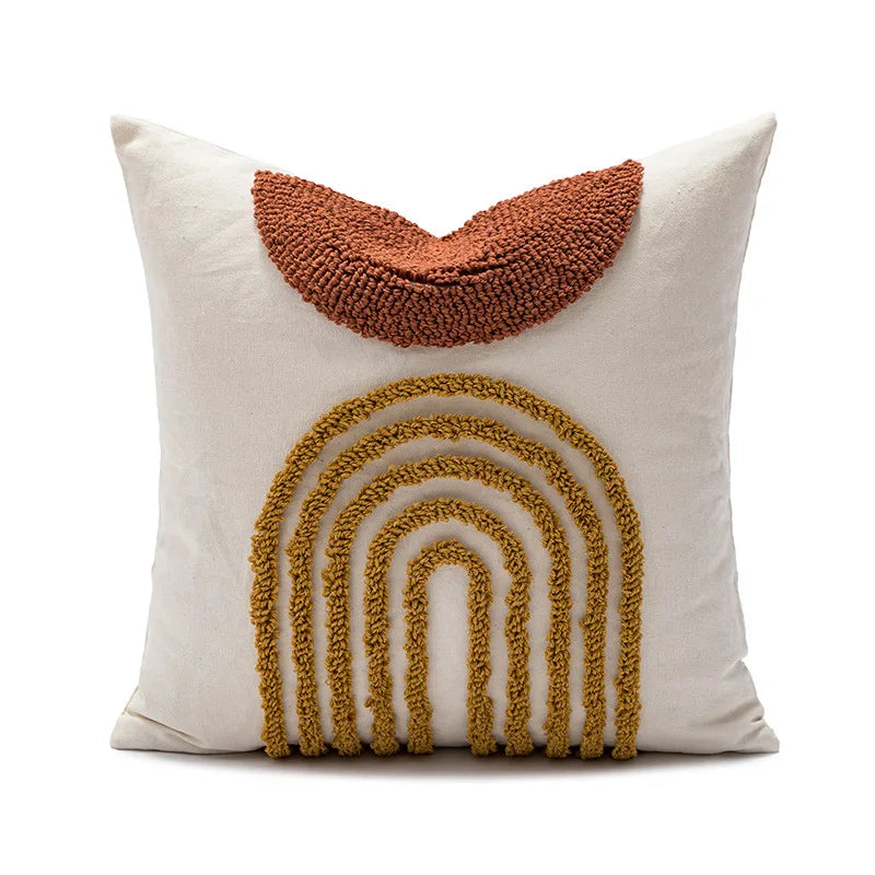 Afralia™ Velvet Circle Pillowcase for Sofa Cushion, Nordic Ins Style Decorative Cover
