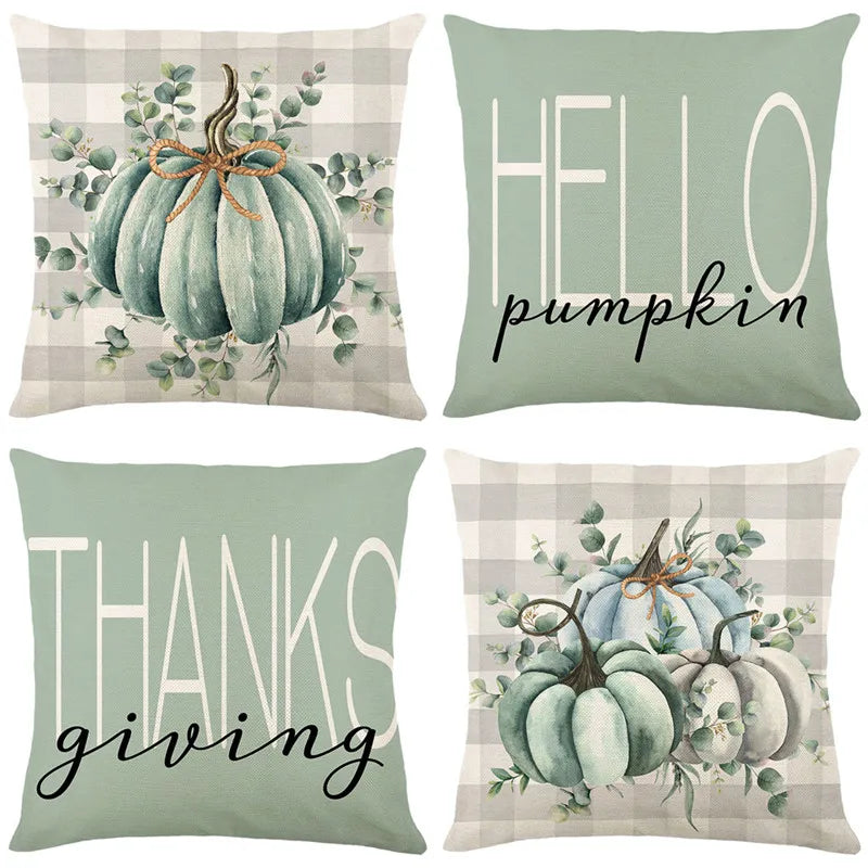 Afralia™ Thanksgiving Pumpkin Throw Pillow Cover Home Decor Sofa Cushion Bedroom Pillowcase
