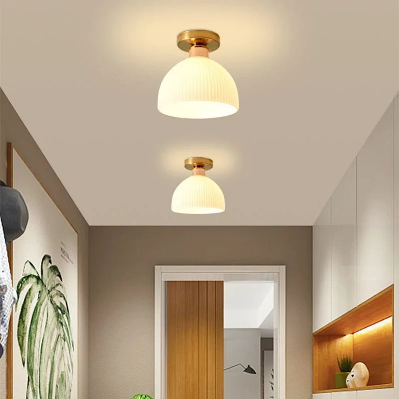 Afralia™ Modern White Chandelier Ceiling Lampshade for Kitchen, Bedroom, Aisle, and Restaurant