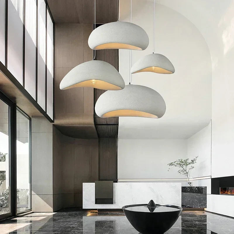 Afralia™ Wabi-sabi Pendant Light: Modern Living Room Bedroom Chandelier Hanging Lamp Fixtures