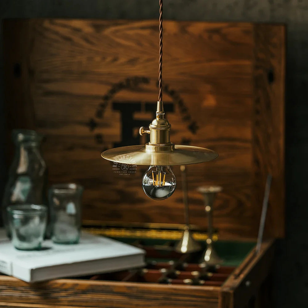 Afralia™ Brass Chandelier: American Industrial Style for Bar, Cafe, Restaurant, Corridor Lighting