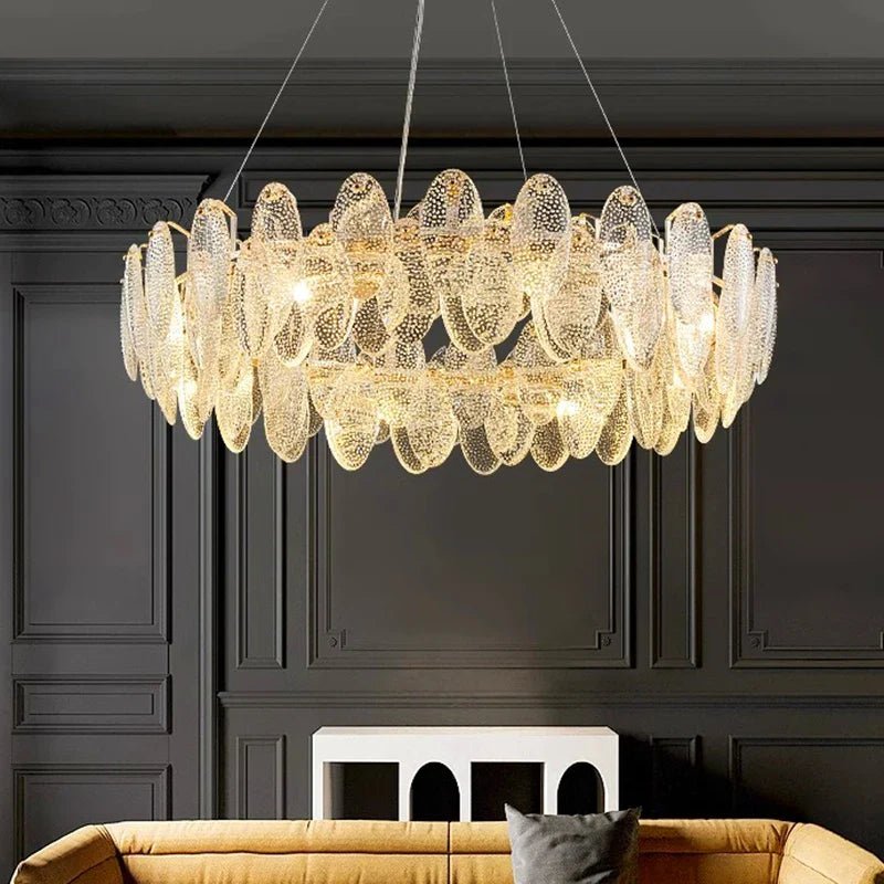 Afralia™ Luxury Crystal Chandelier Pendant Light for Living Room Dining Room Ceiling Lighting