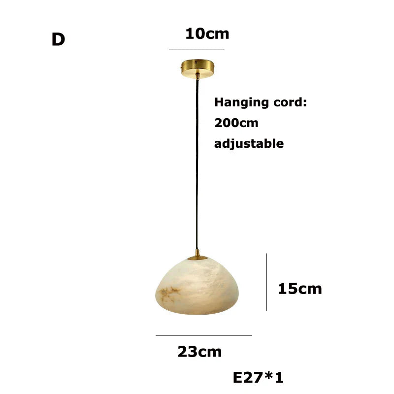 Afralia™ Marble Egges LED Chandelier Lighting for Living Room