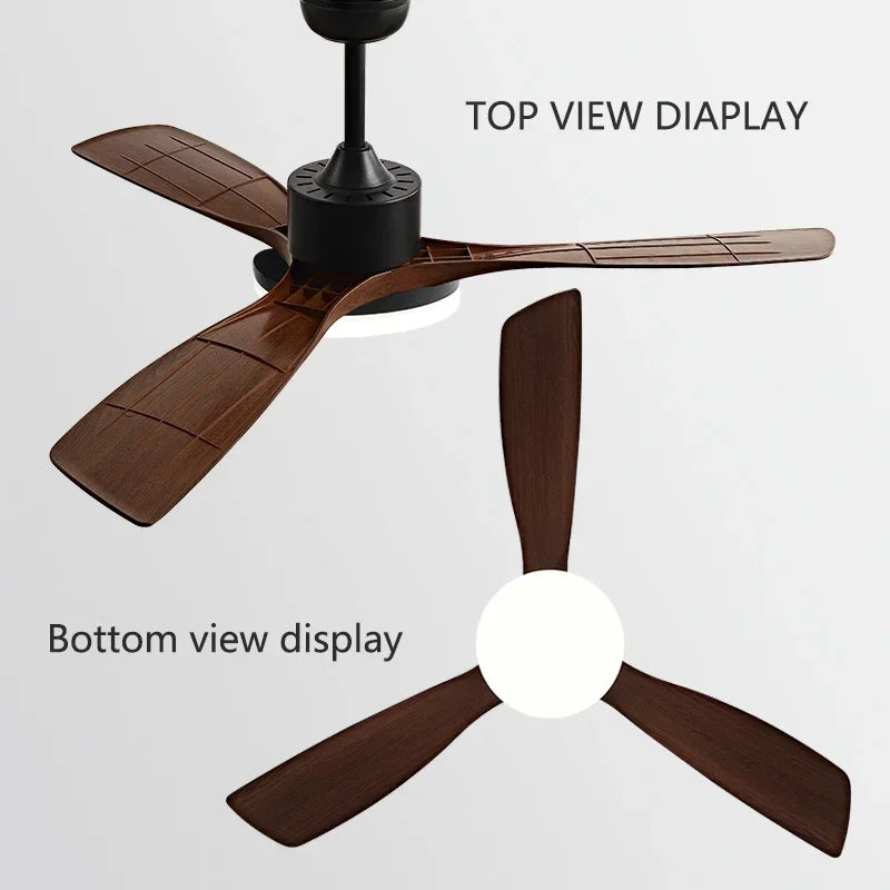 Afralia™ 52" Modern Ceiling Fan with Lights and Remote Control