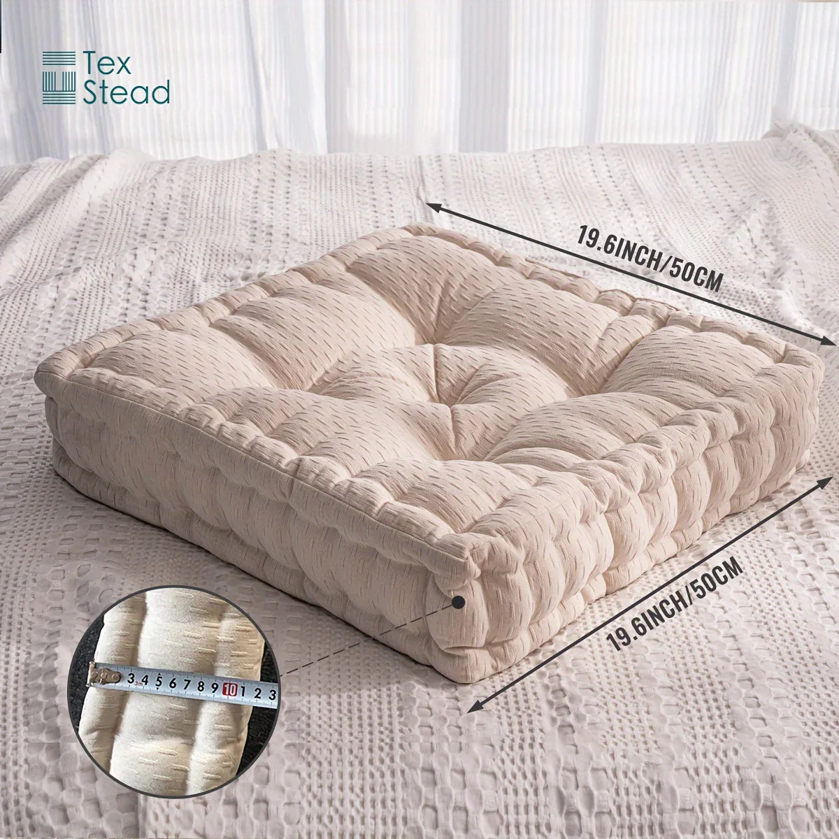 Afralia™ Chenille Tufted Large Pillows Seating Cushions for Meditation Yoga Living Room