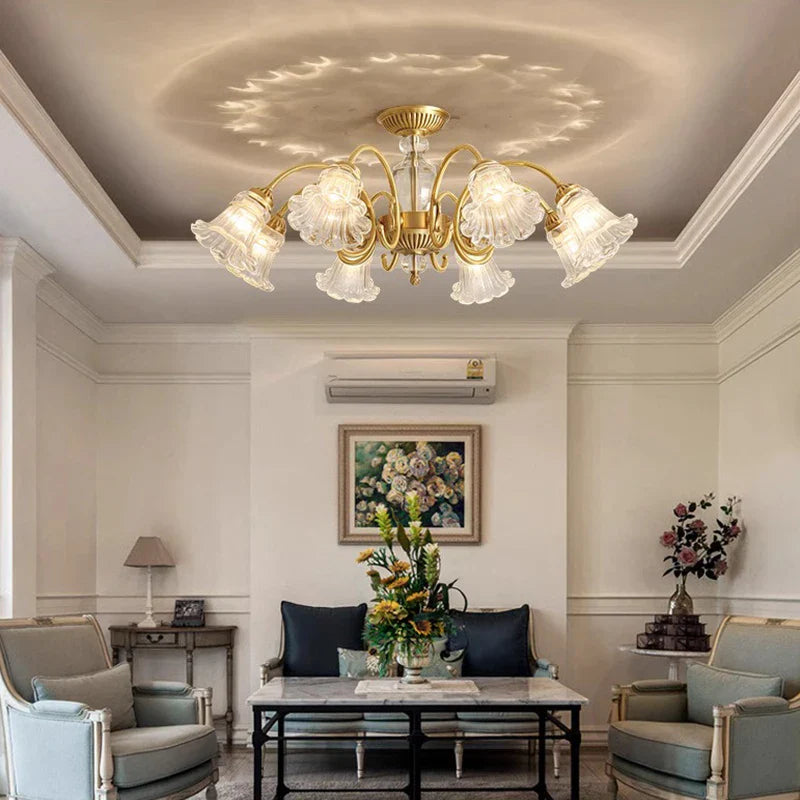 Afralia™ Luxury Crystal Chandelier Pendant Light for Living and Dining Room