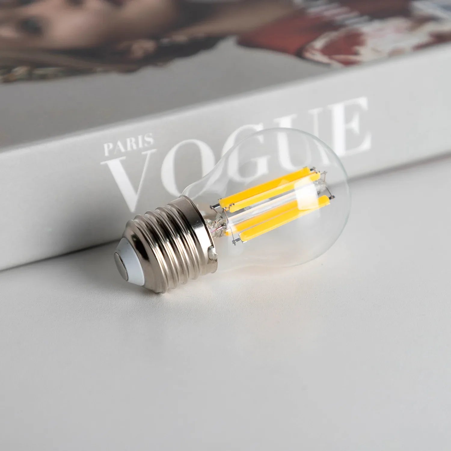 Afralia™ LED Filament Globe Bulbs G45 E27 6.5W High Lumens Ultra Bright Glass Bulbs