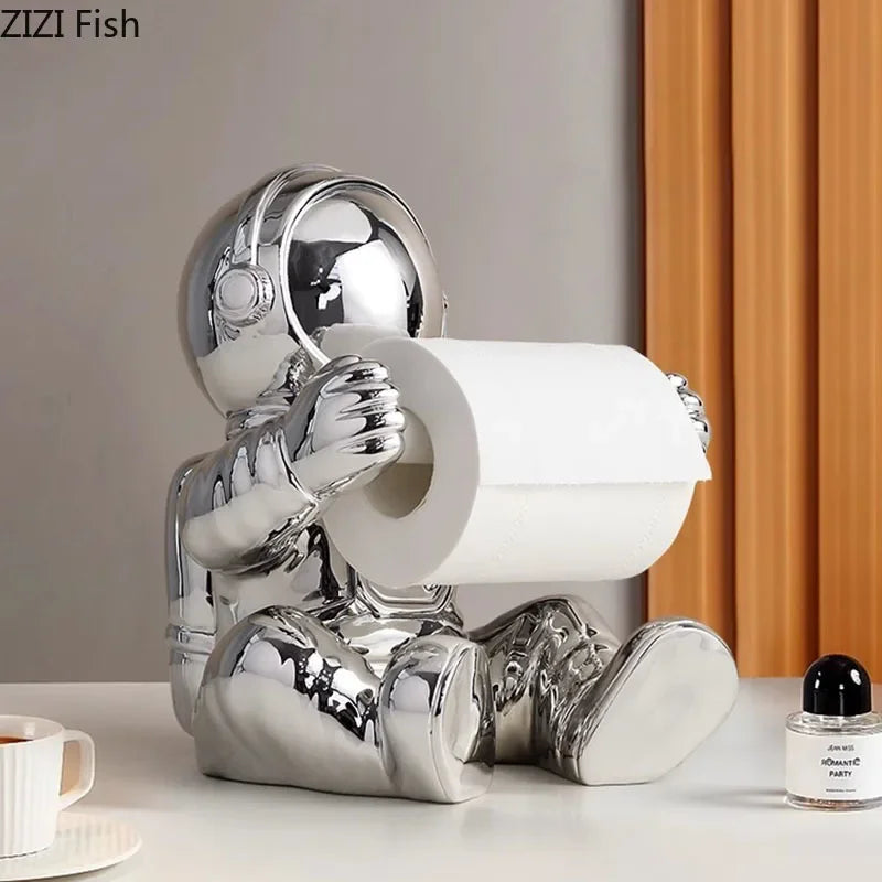 Afralia™ Astronaut Tissue Box: Modern Home Decor & Napkin Holder for Coffee Table