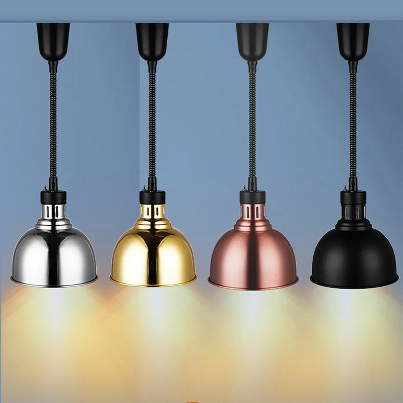 Afralia™ Industrial Electric Heat Lamp for Food Heating Chandeliers