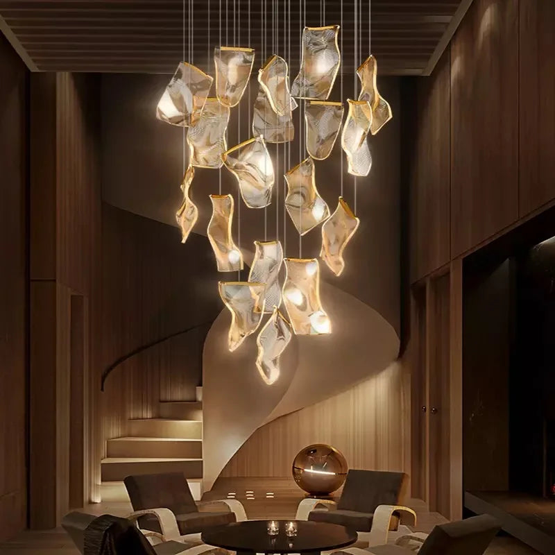Afralia™ LED Light Ceiling Chandelier for Modern Home Decor & Ambient Lighting