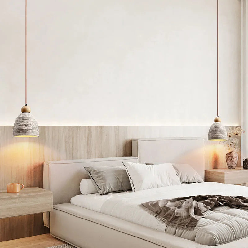 Afralia™ Concrete Cement Pendant Lights LED E27 Industrial Art Decor Zen Décor