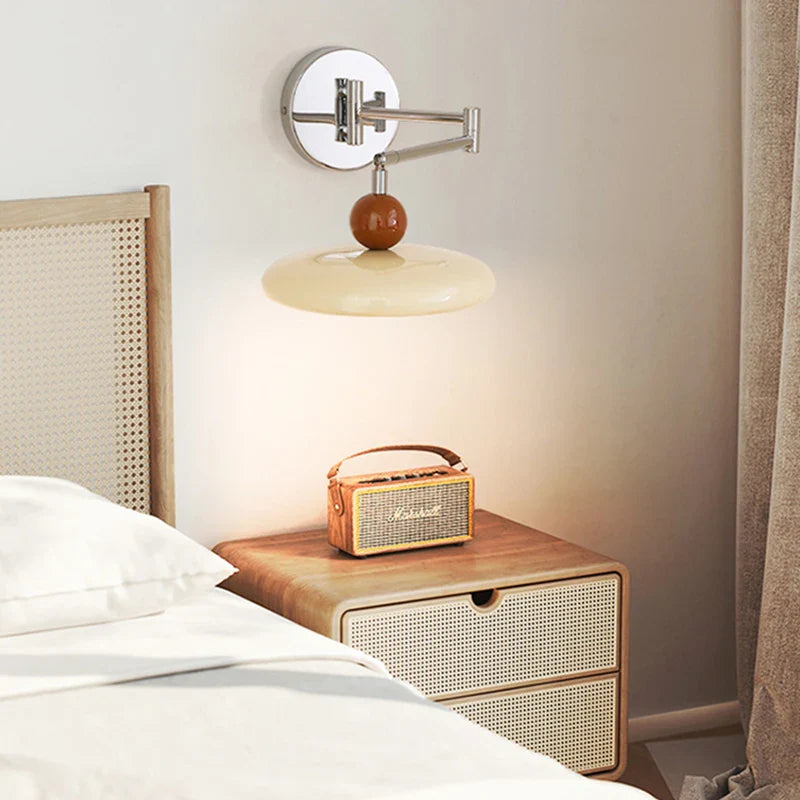 Afralia™ Iron Wall Light: Modern Rotatable LED Wall Lamp for Bedroom Lighting