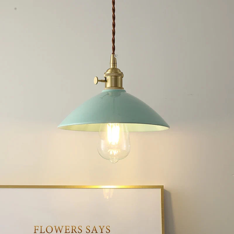 Afralia™ Ceramic Knob Switch LED Pendant Light, Nordic Modern Hang Lamp