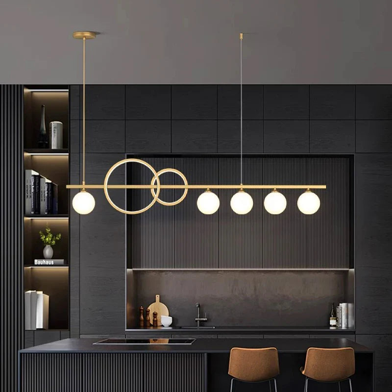 Afralia™ Elegant Chandelier Dining Room Pendant Light Ceiling Fixture for Salon Home Décor