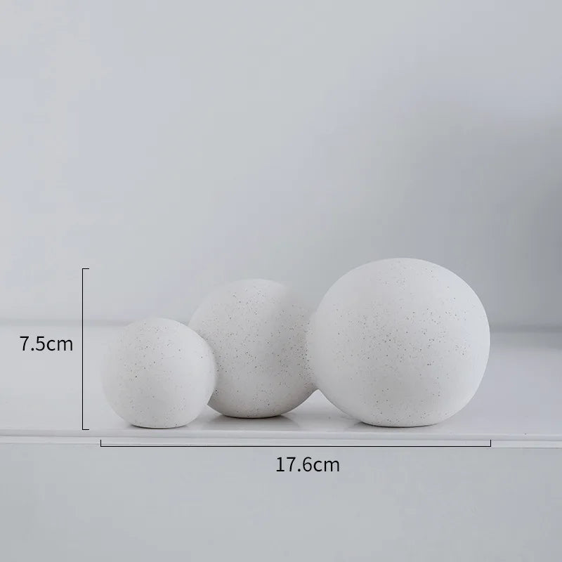 Afralia™ Geometric Ceramic Handicraft Sculpture: Abstract Circular Desktop Ornament for Home Decor