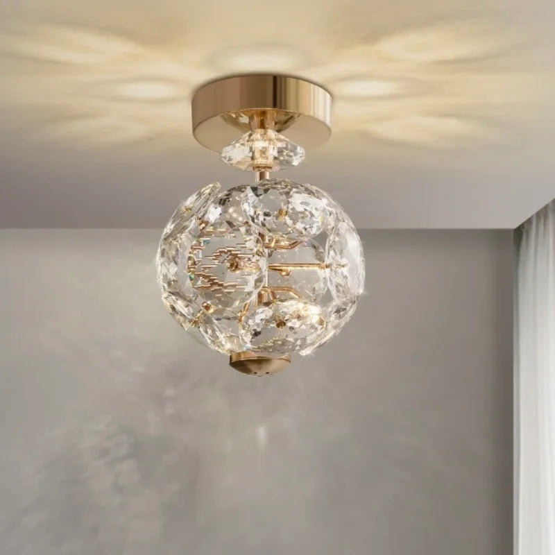Afralia™ Crystal Pendant Chandelier for Bedroom Bathroom Modern Decor