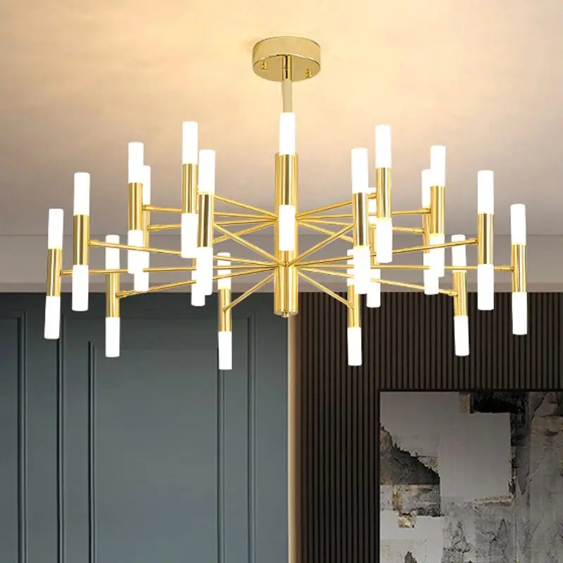 Afralia™ Nordic Design Living Room Chandelier LED Light Fixture for Kitchen Bedroom Dining Decor