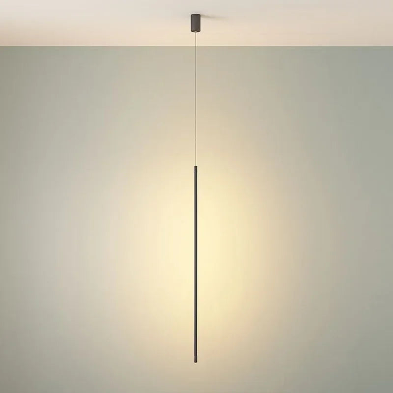 Afralia™ Modern Black LED Pendant Light Fixture for Bedroom, Living Room, Bar, and Coffee Decor