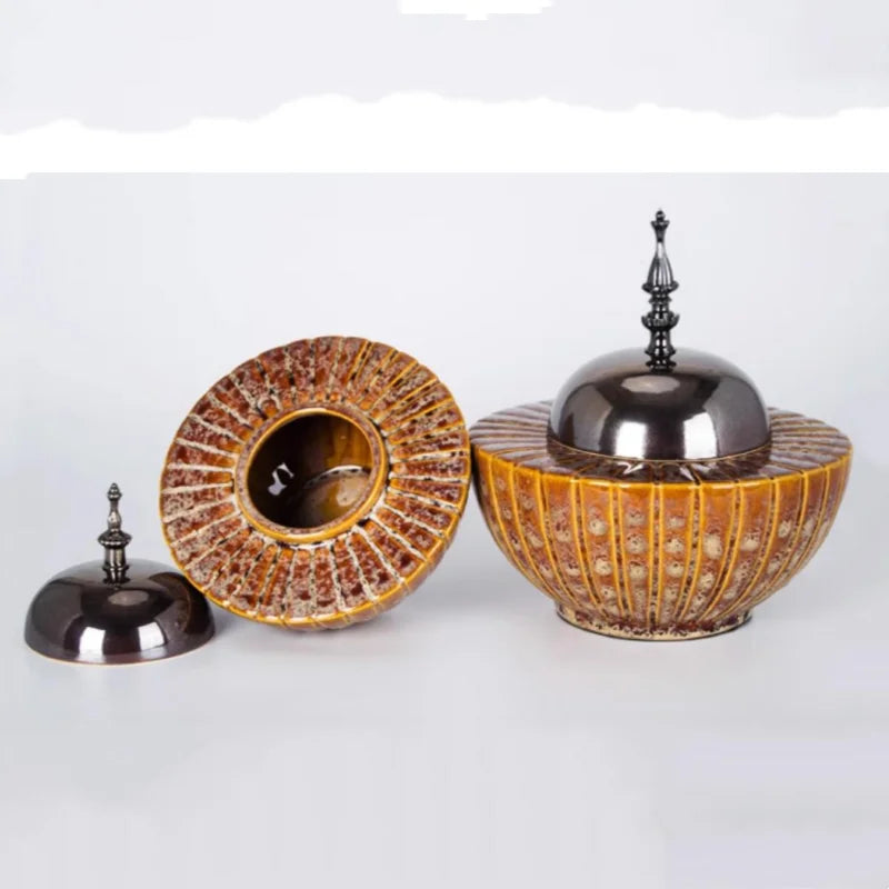 Afralia™ Ceramic General's Jar Porcelain Vase Home Decor Accessory