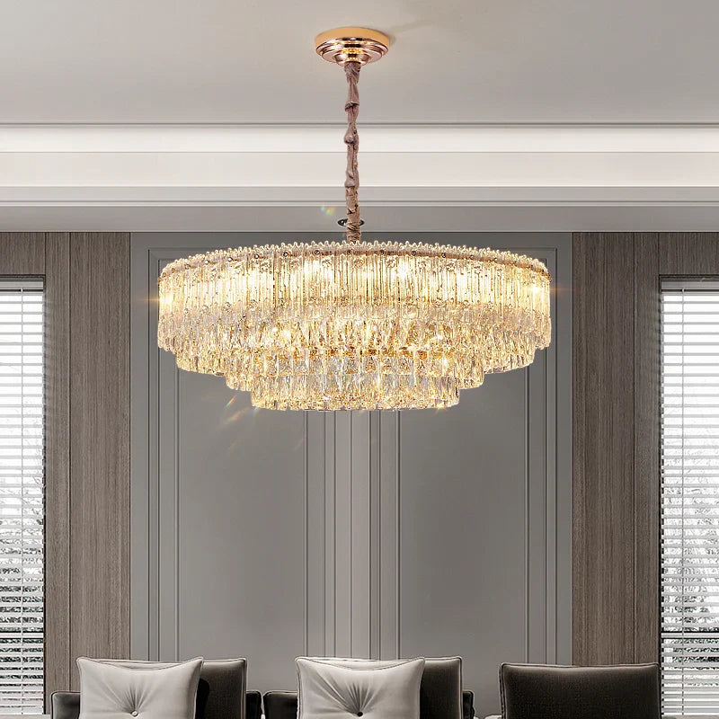 Afralia™ Crystal Chandelier: Luxury Modern Room Lighting for Living Room, Dining Room, Bedroom