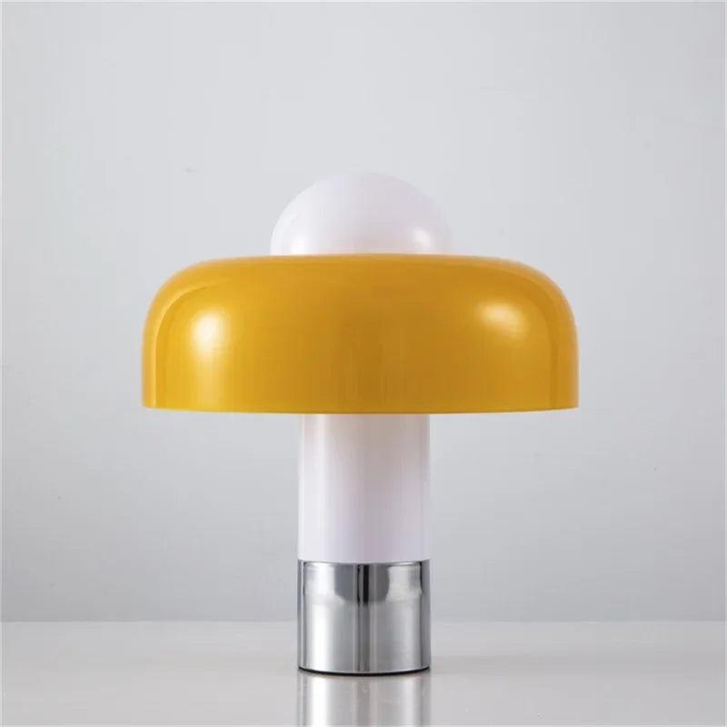 Afralia™ Modern Art Glass Hat Table Lamp for Bedroom, Postmodern Retro Decor