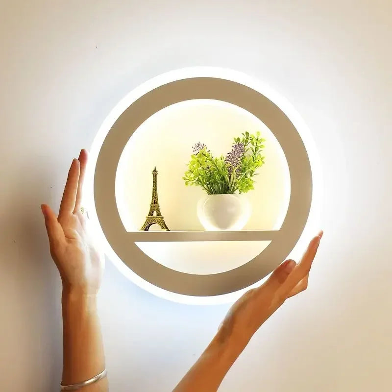 Afralia™ Dimmable LED Wall Lamp with Remote Control for Bedroom and Living Room