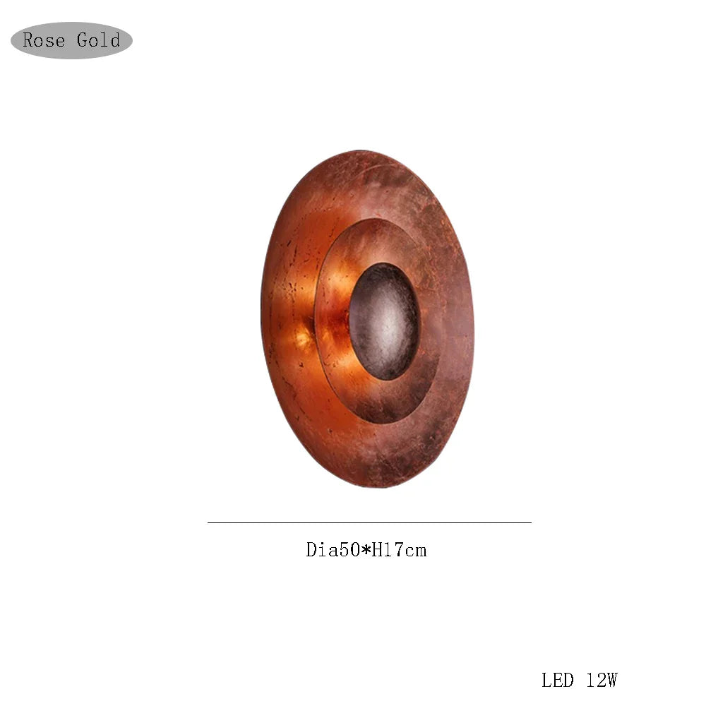 Afralia™ Italian Vintage Art Decor Wall Sconce LED Lampara Pared for Living Room Background