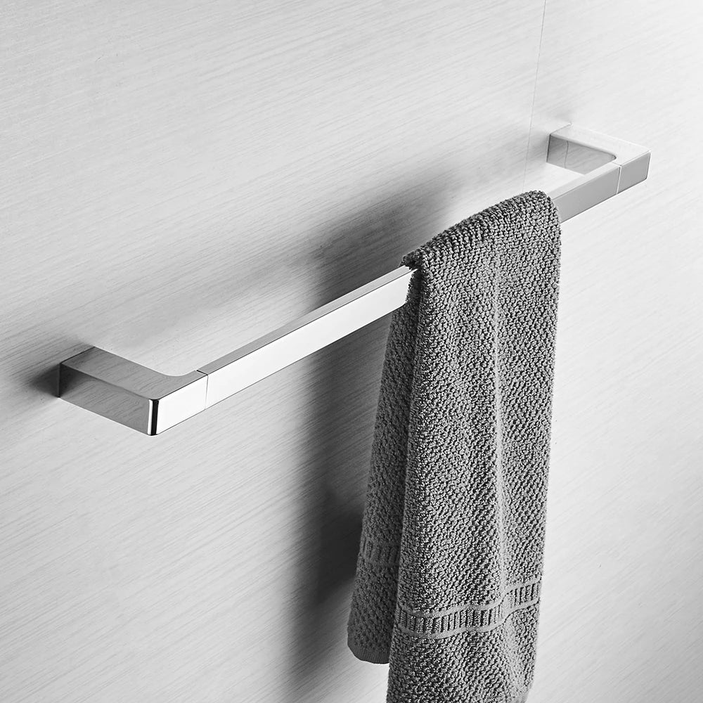 Afralia™ Metal Bathroom Set: Towel Ring, Toilet Paper Holder, Cup Holder, Robe Hook