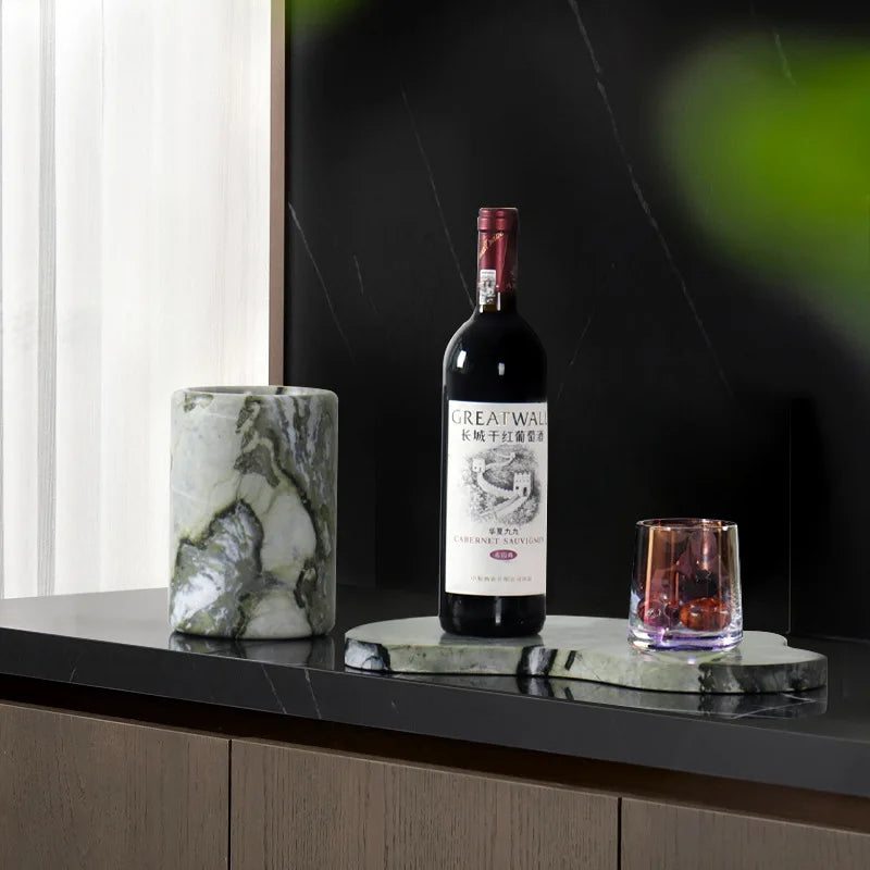 Afralia™ Marble Wine Chiller Bucket: Elegant Champagne Cooler for Luxury Bottles