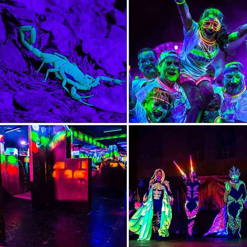 Afralia™ 100W LED UV Blacklight for Halloween Xmas Dance Parties