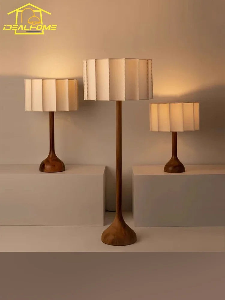 Afralia™ Solid Wood LED Floor Lamp | Minimalist Zen Design for Living Room, Bedroom, Study