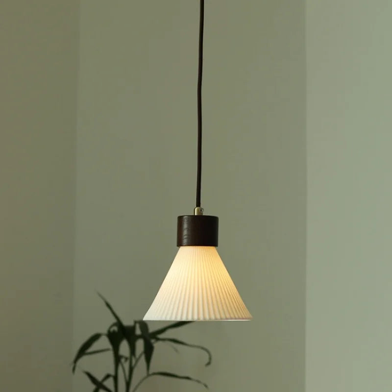 Afralia™ Ceramic LED Pendant Light Fixture for Home Decor Minimalism Hanging Lamp