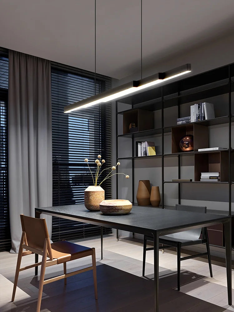 Afralia™ Multi Layer Strip Hanging Lamp: Modern Nordic Design for Indoor Dining and Bar Area